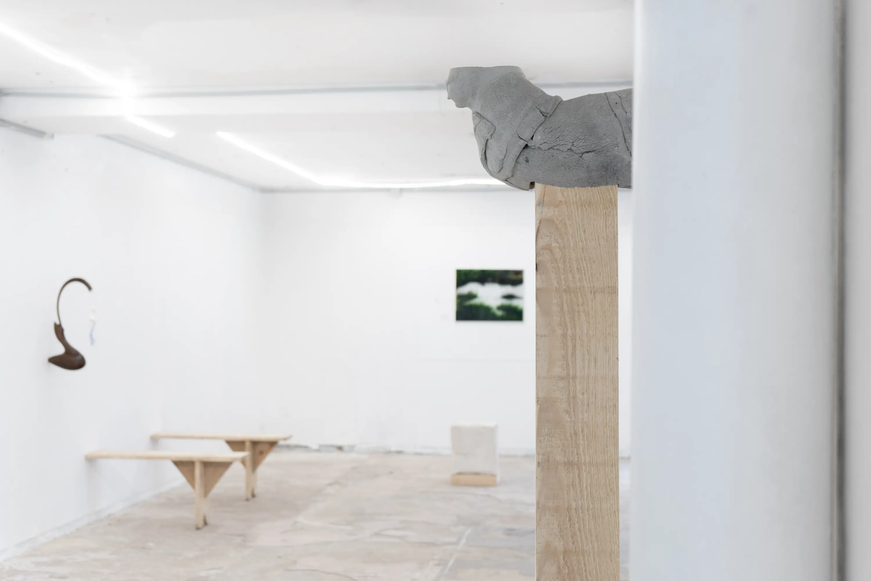 Vivos Voco, J'en appelle au vivant, 2024. céramique, bois, dimensions variables. Photo © Pierre Sérot